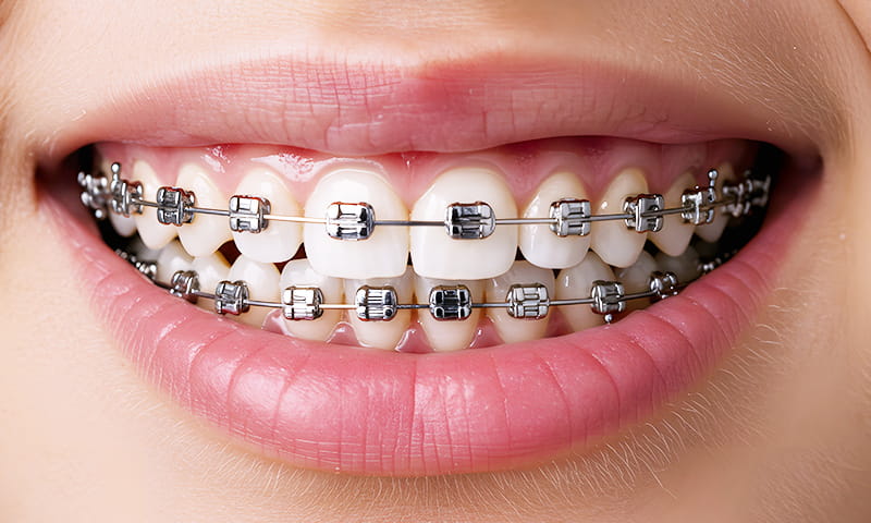 メタルブラケット矯正のイメージ